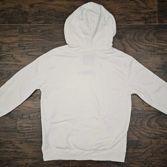 Hollister Womens XS White Pullover Hoodie Drawstring Preppy Surf Beach - Picture 4 of 9